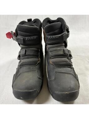 Thor Motocross Riding Boots Black Moto MX ATV Dirt Bike Mens 11 Fits